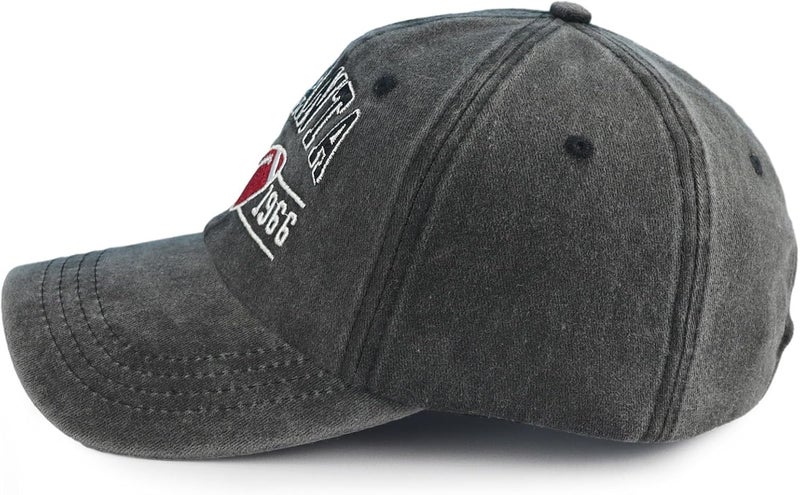 Terojnkl Embroidered City Football Hat for Men Women, Adjustable Unisex Cotton Fans Baseball Cap - Image 3